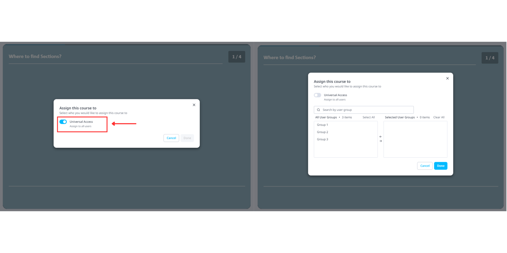 Assign your courses to your learners