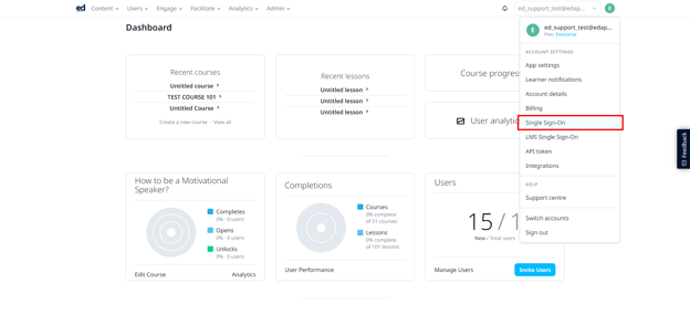 Configuring SSO with Azure Active Directory