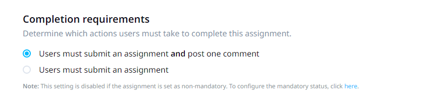 Assignments Feature