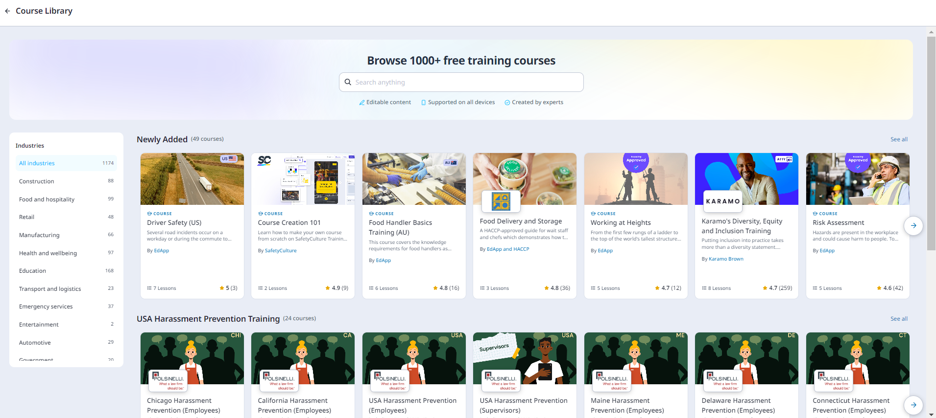 Import a Course from the Course Library