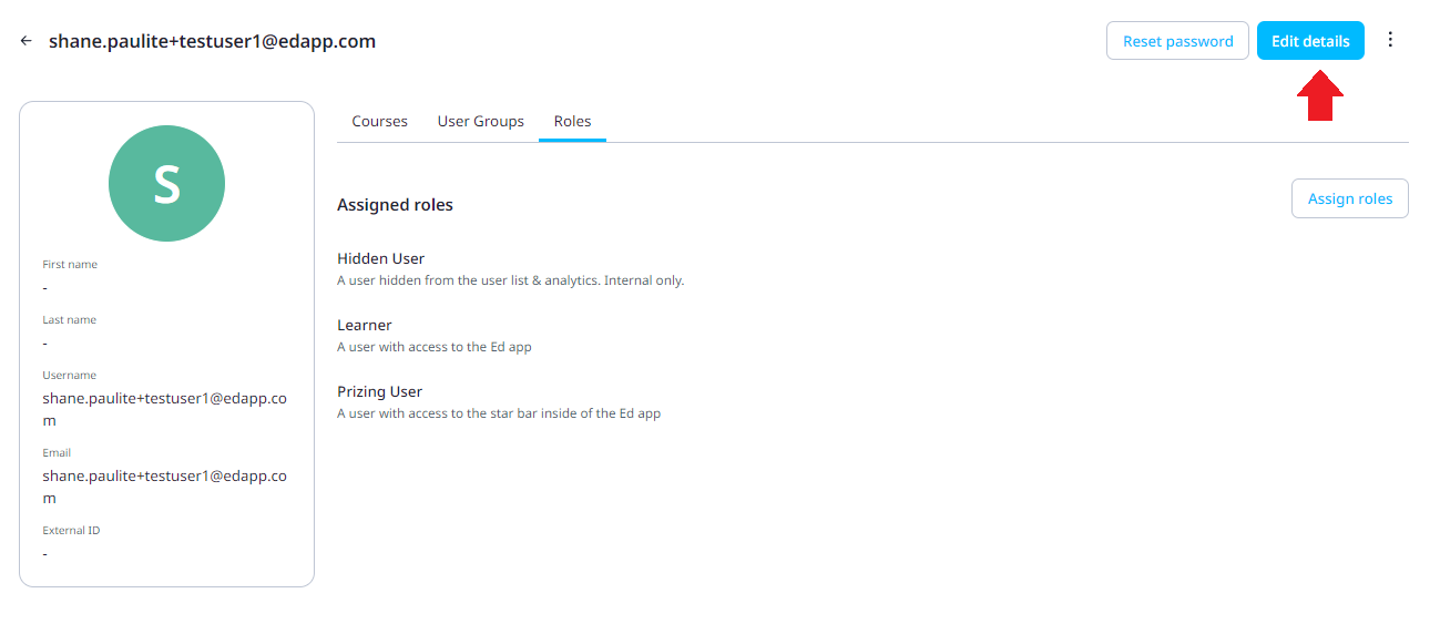 Create a User Manually